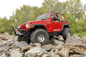 Jeep Wrangler Suspension Lift Kit - Rough Country - 4 Inch Long Arm - '97-'06